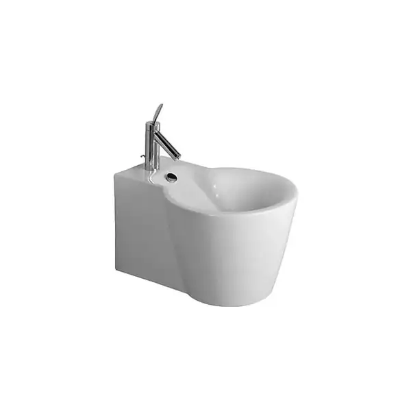 Биде подвесное Duravit Starck1 57.5х41 см, цвет белый (0274150000) фото 2 Aquada.com.ua