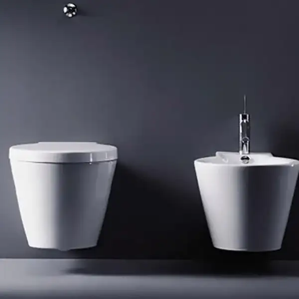 Биде подвесное Duravit Starck1 57.5х41 см, цвет белый (0274150000) фото 3 Aquada.com.ua
