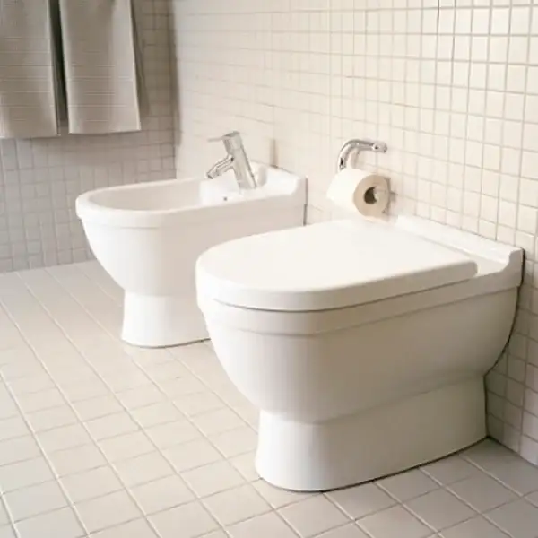Биде напольное Duravit Starck3 56х37 см, цвет белый (2230100000) фото 3 Aquada.com.ua