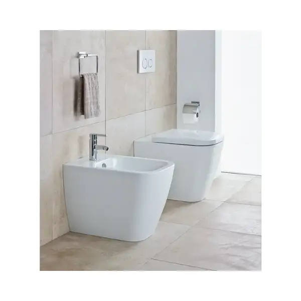 Биде напольное DURAVIT HAPPY D.2 570х 365х400 (2267100000) фото 3 Aquada.com.ua