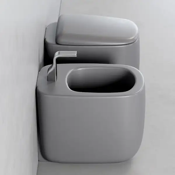 Біде підлогове Flaminia Mono пристенное, lava grey (MN217)