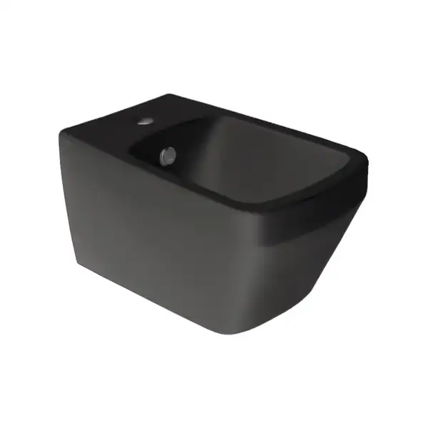 Биде подвесное Simas Baden Baden, чёрный матовый (BB19/F87 NO) фото 1 Aquada.com.ua
