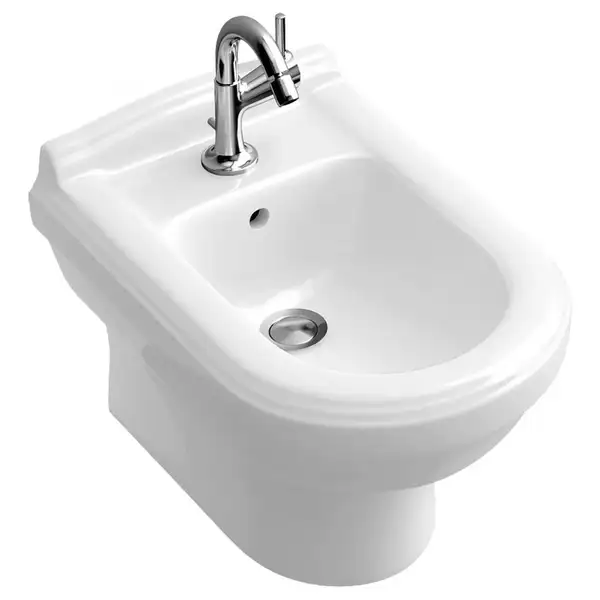 Биде подвесное Villeroy & Boch Hommage (белый star white С+) (7441B0R2) фото 1 Aquada.com.ua