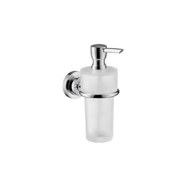Дозатор для жидкого мыла Axor Citterio (цвет - хром/стекло матовое) (41719000) фото 1 Aquada.com.ua