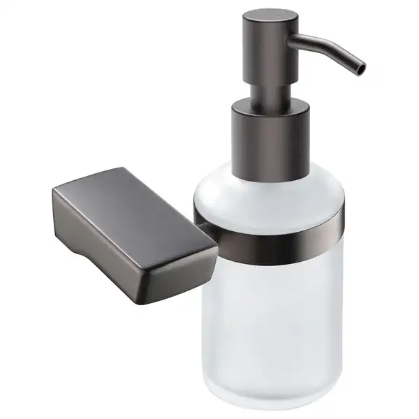 Дозатор для жидкого мыла Imprese Grafiky, black nickel (ZMK041807310) фото 1 Aquada.com.ua