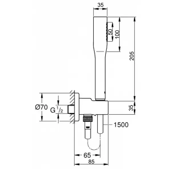 Grohe Euphoria Cosmopolitan Душевой набор, хром (26404000)