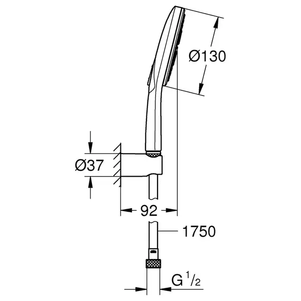 Grohe Rainshower SmartActive Душевой набор, 3 режима (26581000)