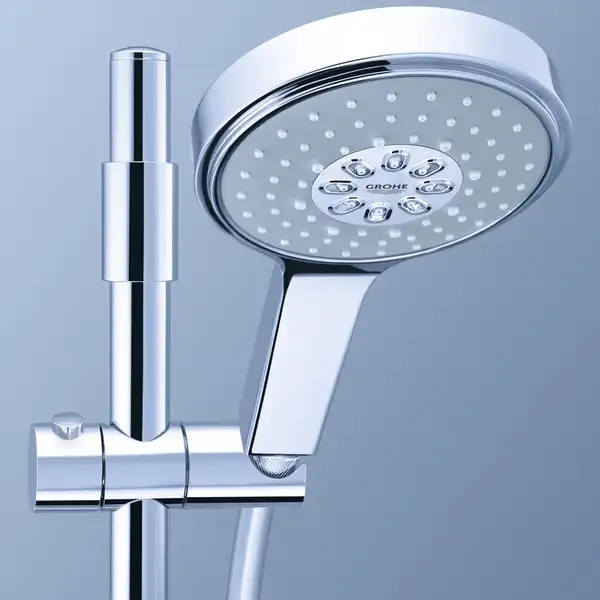 Душевой гарнитур Grohe Power&Soul Cosmopolitan 130 (ручной душ, штанга 900 мм, шланг 1750 мм) с ограничением расхода воды, хром (27734000) фото 3 Aquada.com.ua