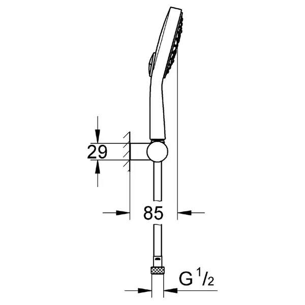 GROHE Душовий набір 4 режими струменю Power&Soul Cosmopolitan 130  (27741000) фото 9 Aquada.com.ua