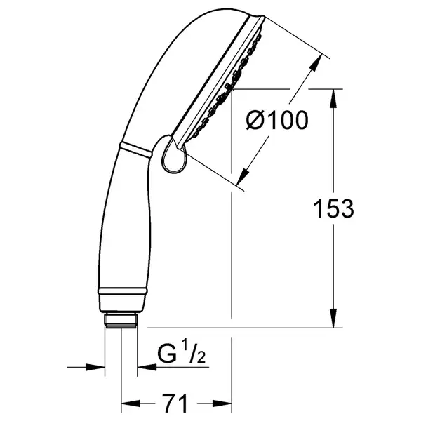 GROHE Душевой набор New Tempesta Rustic, 4 режима струи Grohe  (27805001) фото 2 Aquada.com.ua