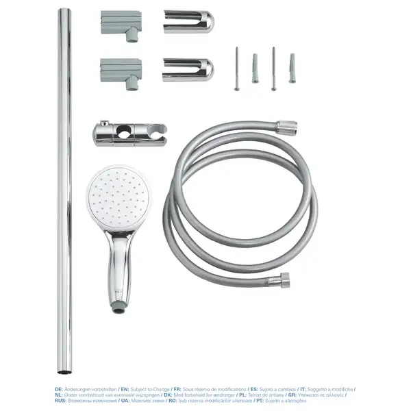 Душовий гарнітур зі штангою, 1 режим струменю Grohe New Tempesta Classic (27853001)