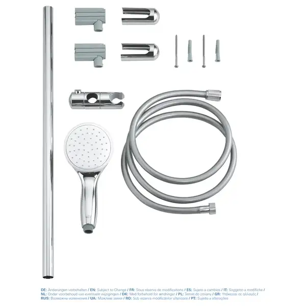 Душовий гарнітур зі штангою, 1 режим струменю Grohe New Tempesta Classic (27924001)