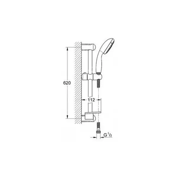 Душевой набор Grohe New Tempesta 100 (27927000) фото 3 Aquada.com.ua