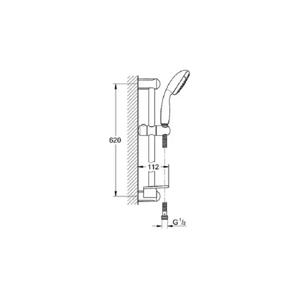 Душевой набор Grohe New Tempesta 100 (28593001) фото 2 Aquada.com.ua
