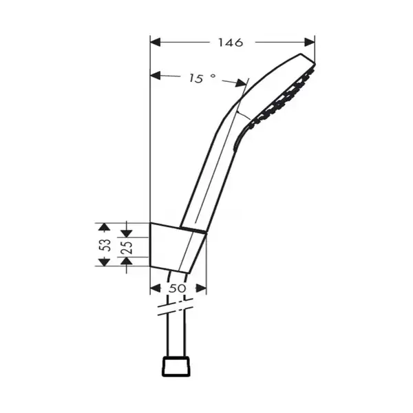 Hansgrohe Croma Select E Душевой набор, белый/хром (26412400)