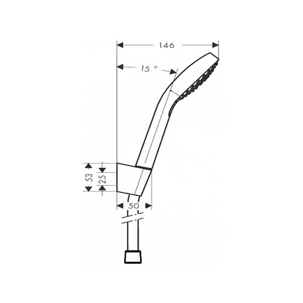 Hansgrohe Croma Select E Vario 160 Душ. гарнитур, белый/хром (26413400)