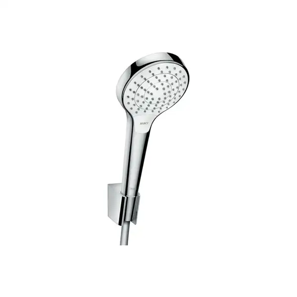 Ручной душ с держателем и шлангом 1,25 м Hansgrohe Croma Select S (цвет - хром/белый) (26421400) фото 1 Aquada.com.ua