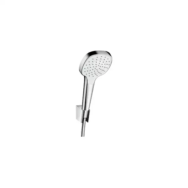 Ручной душ с держателем и шлангом 1,25 м Hansgrohe Croma Select S 1jet (цвет - хром/белый) (26424400) фото 1 Aquada.com.ua