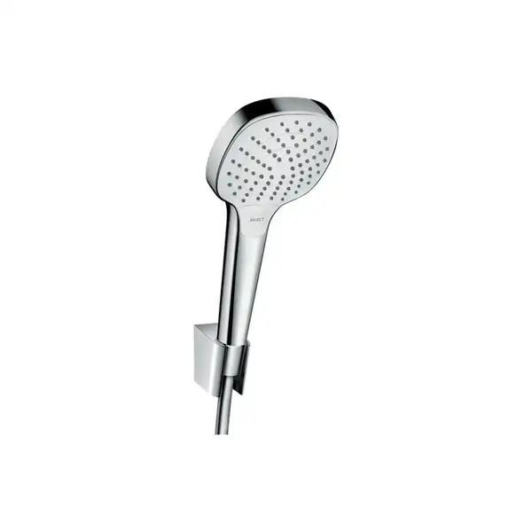 Ручной душ с держателем и шлангом 1,25 м Hansgrohe Croma Select S (цвет - хром/белый) (26425400) фото 1 Aquada.com.ua