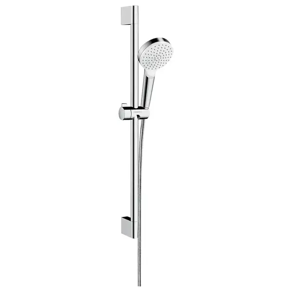 Hansgrohe Душевой набор 0,65 м, белый/хром Crometta 1jet (26533400) фото 1 Aquada.com.ua