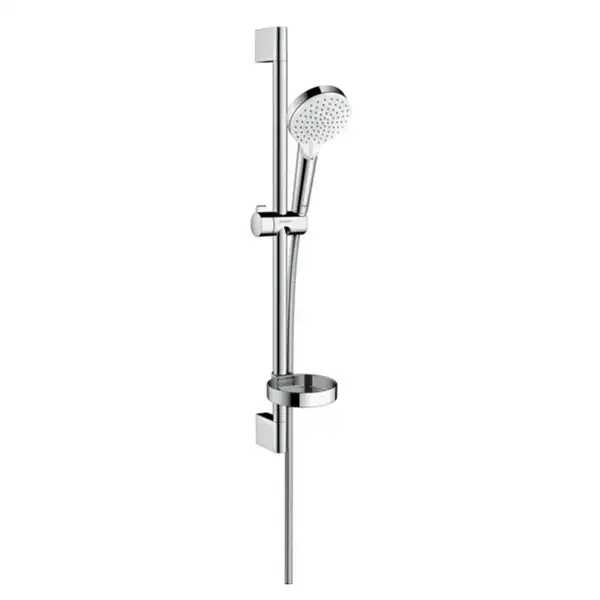 Hansgrohe Душевой набор 0,65 м, с мыльницей Casetta, белый/хром Crometta Vario (26553400) фото 3 Aquada.com.ua