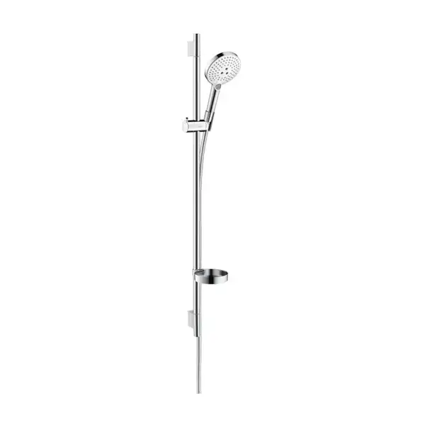 Душевой гарнитур Hansgrohe Raindance Select S 120 3jet со штангой 90 см и мыльницей (26631400) фото 1 Aquada.com.ua