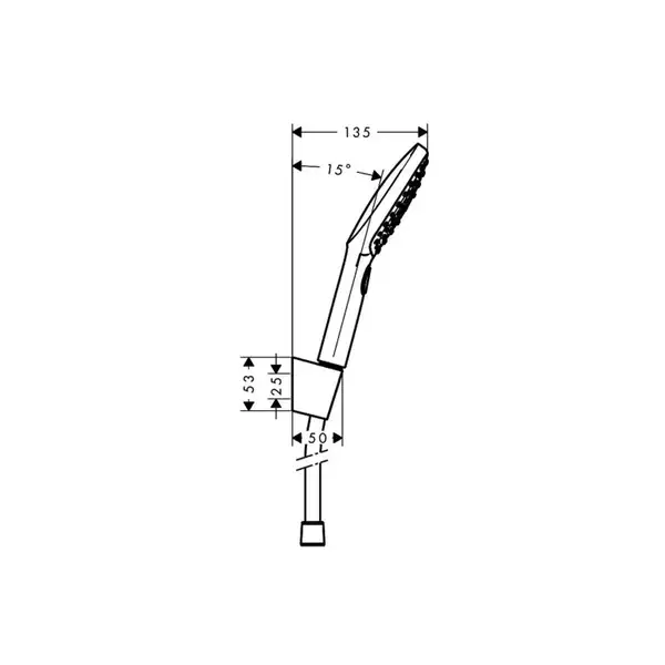 HANSGROHE Душевой набор со шлангом 1,60м, хром Raindance Select E 120 /Porter S (26720000) фото 2 Aquada.com.ua
