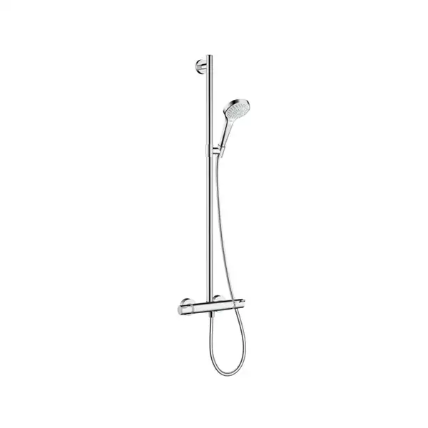 Душевой гарнитур с термостатом Hansgrohe Croma Select S (цвет - хром/белый) (27247400) фото 1 Aquada.com.ua