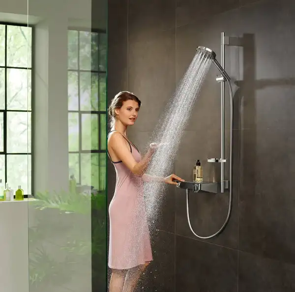 Душевой гарнитур Hansgrohe Raindance Select S PowderRain (цвет - хром), ручной душ 3 типа струи (27667000) фото 2 Aquada.com.ua
