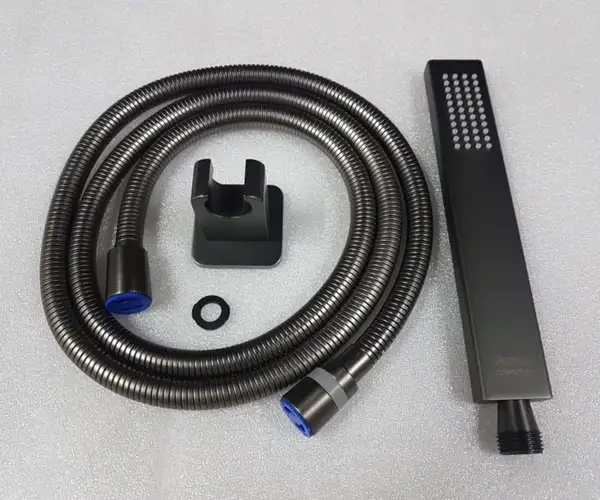 Душевой гарнитур Imprese Grafiky (цвет - black nickel), 1 вид струи (ZMK041807100) фото 3 Aquada.com.ua