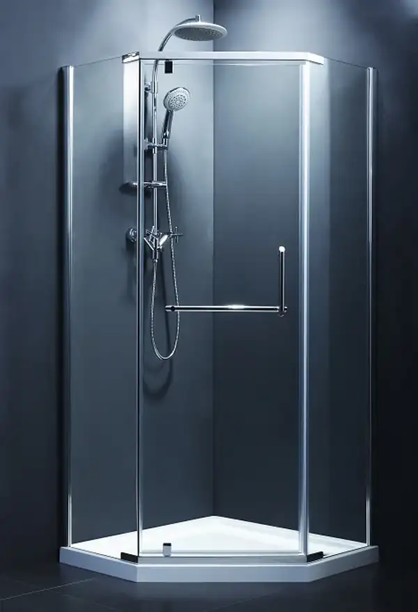 Душевая кабина Devit Comfort 1000 х 1000 х 1900 мм (профиль - нержавеющая сталь, стекло - серое) (FEN0223G) фото 2 Aquada.com.ua
