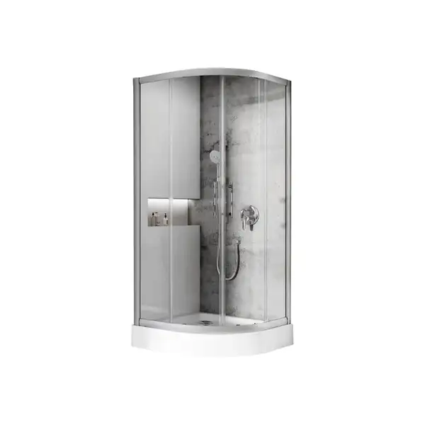 Душевая кабина Ravak X-Point 90 х 90 х h190 см (профиль - полированный алюминий, стекло - прозрачное) (X3B270C00Z1B) фото 1 Aquada.com.ua