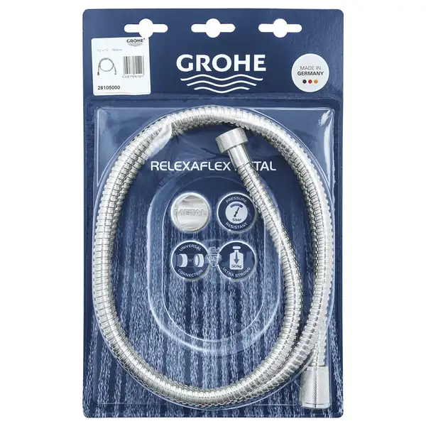 Душовий шланг 1500 Grohe Relexaflex Metal (28105000)