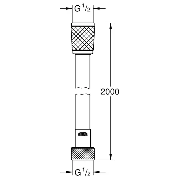 Душовий шланг 2000 Grohe Relexaflex (28155001)