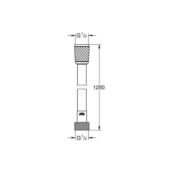 GROHE Relexaflex шланг душевой 125см (45971001) фото 2 Aquada.com.ua