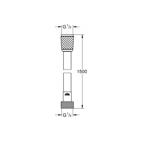 Душовий шланг 150 см Grohe Relexaflex (45973001)