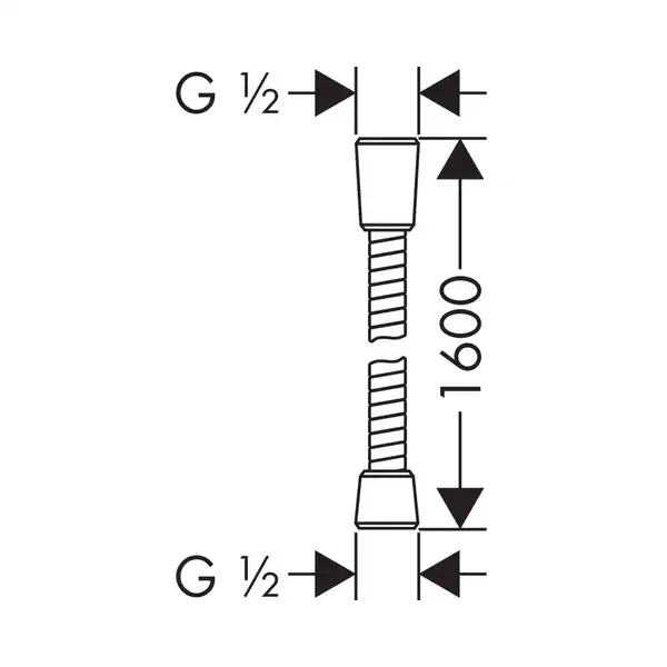 Шланг для душа Hansgrohe Sensoflex 160 (28136000)