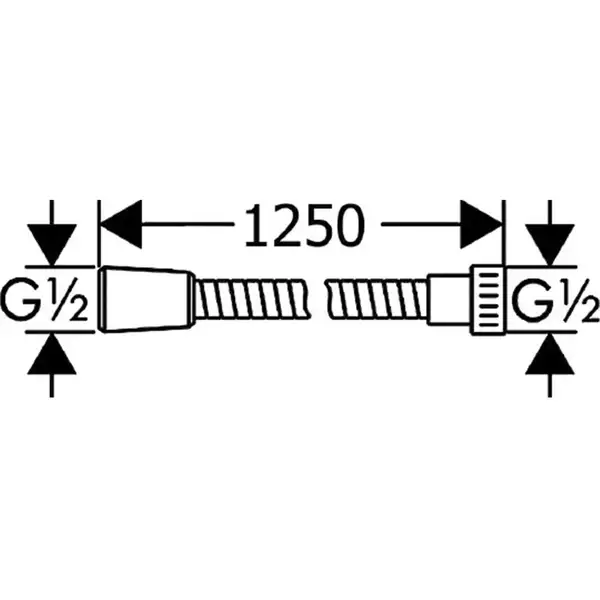 Шланг для душа Hansgrohe Isiflex 1,25 м (28272000)