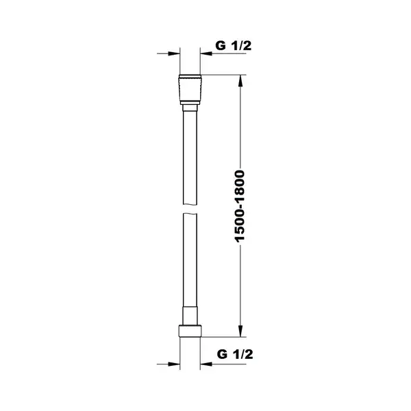 Шланг для душа растягивающийся 150-180 см Imprese Podzima zrala (ZMK02170813) фото 3 Aquada.com.ua