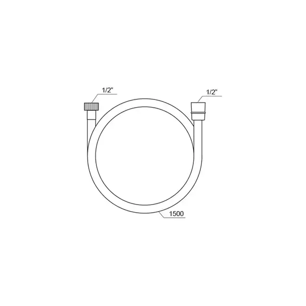 Шланг для душа Ravak SatinFlex 150 см (цвет - хром) (X07P176) фото 4 Aquada.com.ua