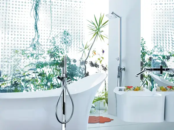 Душевая система с термостатом Axor Urquiola Showerpipe (цвет - хром) (11901000) фото 2 Aquada.com.ua