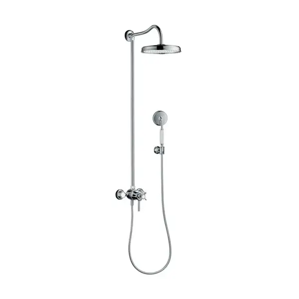 Душевая система с термостатом Axor Montreux Showerpipe (цвет - хром) (16570000) фото 1 Aquada.com.ua