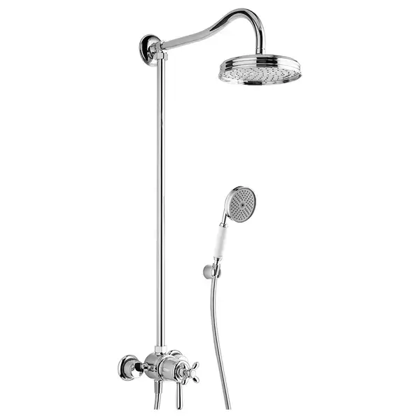 Душевая система с термостатом Axor Carlton Showerpipe (цвет - хром) (17670000) фото 1 Aquada.com.ua