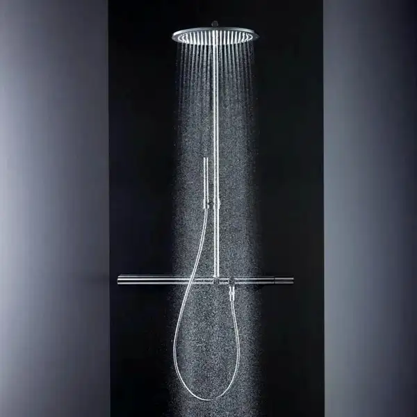 Душевая система с термостатом Axor ShowerSolutions Showerpipe 800 (цвет - хром) (27984000) фото 2 Aquada.com.ua