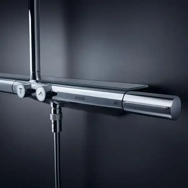 Душевая система с термостатом Axor ShowerSolutions Showerpipe 800 (цвет - хром) (27984000) фото 4 Aquada.com.ua
