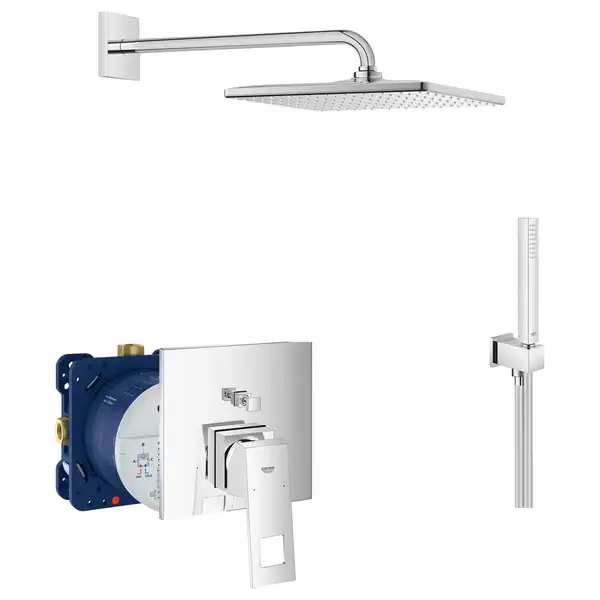 Душевая система скрытого монтажа Grohe Eurocube (цвет - хром) (2406200L) фото 1 Aquada.com.ua