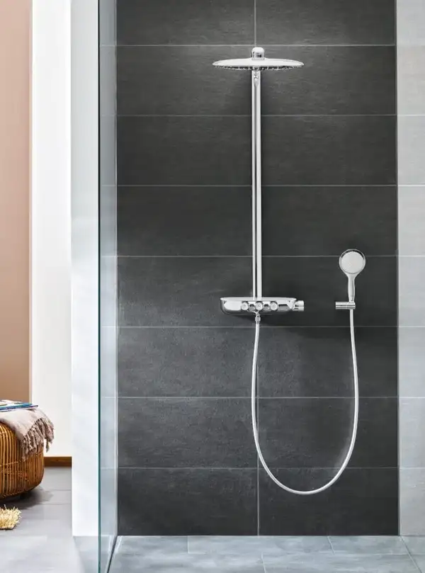 Душова система з термостатом для настінного монтажу Grohe Rainshower System SmartControl 360 (26250LS0)