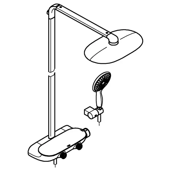GROHE Душевая система RAINSHOWER SMARTCONTROL (26361000) фото 7 Aquada.com.ua