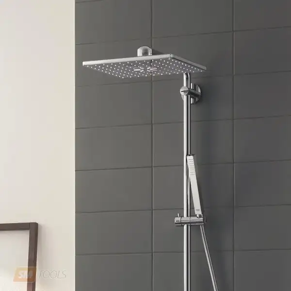 GROHE Душевая система Grohe Euphoria SmartControl 310 Cube Duo 26508000 с термостатом (26508000) фото 3 Aquada.com.ua
