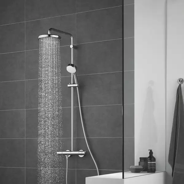 Душова система з термостатом для душа Grohe New Tempesta Cosmop. System (27922001)